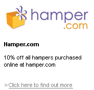 Hamper.com - 10% off all hampers purchased online at hamper.com