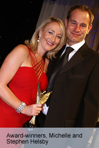 Award-winners, Michelle and Stephen Helsby